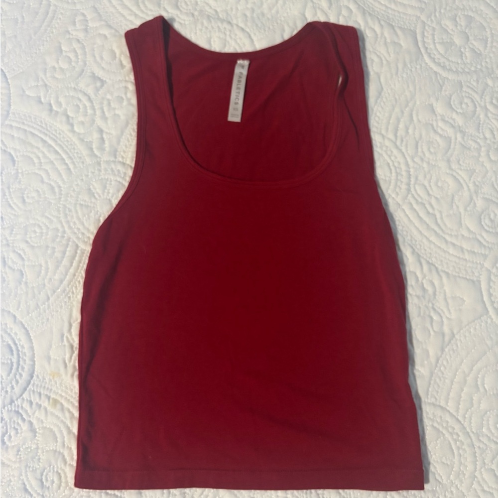 Fabletics Deep Red Tank Top